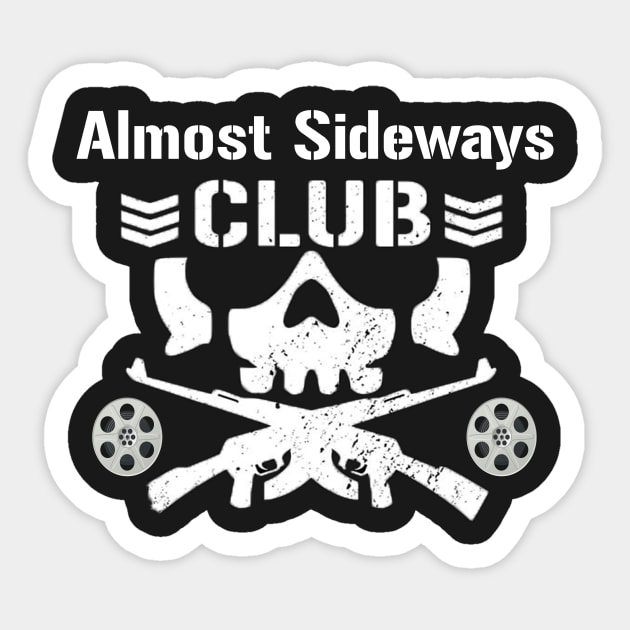 Almost Sideways Club Sticker by AlmostSideways